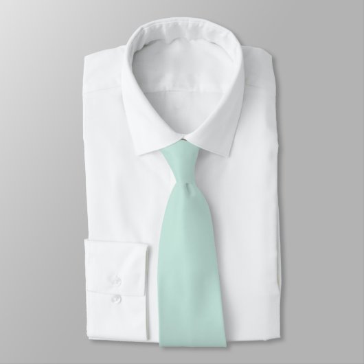 Cravate Mariage vert à la menthe moderne (Attaché)