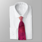 Cravate Mariage Vins et Pies Roses Bleues (Attaché)
