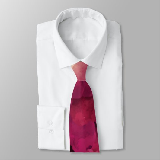Cravate Mariage Vins et Pies Roses Bleues (Attaché)