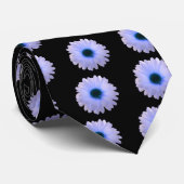 Cravate Marigold blanche et bleue (Roulé)