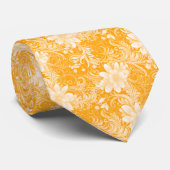 Cravate Marigold Floral Batik (Roulé)