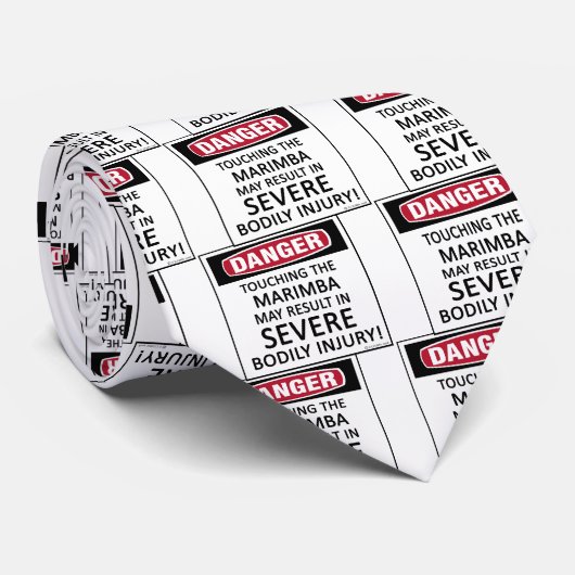 Cravate Marimba de danger (Roulé)