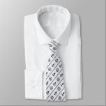 Cravate Marine Bleu Bateau Blanc Roue Ancre nautique<br><div class="desc">Necktie du capitaine Nautical-mariage-groom en bleu marine et blanc</div>