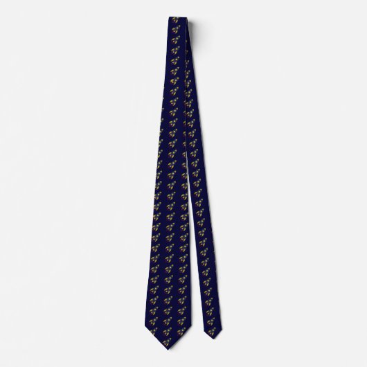 Cravate Marine Blue Space Rocket Hommes's Graduation, Trav (Devant)