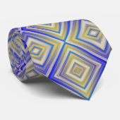 Cravate Marine Blues Alternative Diamond Motif (Roulé)