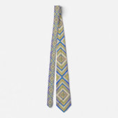 Cravate Marine Blues Alternative Diamond Motif (Dos)