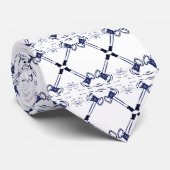 Cravate Marine et White Gavels plaidoyer oeuvre d'art Crav (Roulé)