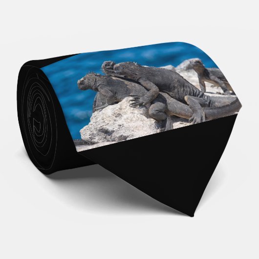Cravate Marine Iguana (Roulé)