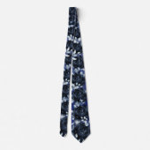 Cravate Marine Peonies Dusty Blue Greenery Mariage (Dos)