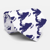 Cravate Marine-Snowmobiler (Roulé)