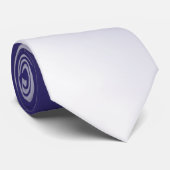 Cravate Marine White Ombre (Roulé)