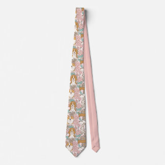 Cravate Marionnettes florales