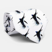 Cravate   'Marlin noir (Roulé)