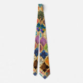 Cravate Marocain Coloré or Cool moderne Motif Boho (Dos)