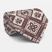 Cravate marocaine bordeaux de luxe (Roulé)
