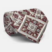 Cravate marocaine bordeaux de luxe (Roulé)