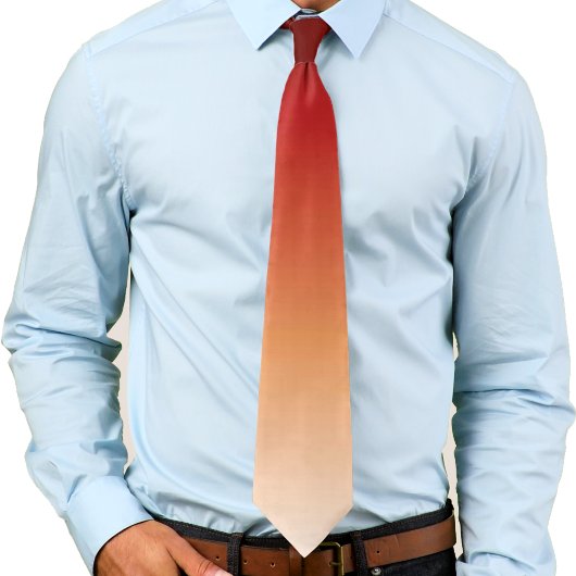 Cravate Maroon Bourgogne Corail Rouge Blanc Dégradé Ombre