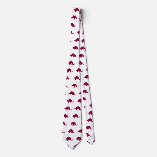 Cravate Maroon Dinosaur motif (Devant)