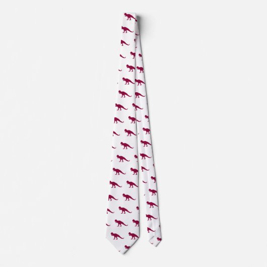 Cravate Maroon Dinosaur motif (Devant)