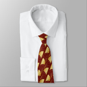 Cravate Maroon Motif Vector Gold Gradient Abstrait