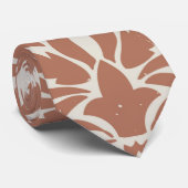 Cravate Marques à skis | Office Brown et blanc moderne ten (Roulé)