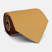 Cravate Marron Chocolat Doré Couleurs Chaudes (Roulé)