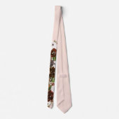 Cravate Marsala Blush Pink Chic Floral Mariage (Dos)