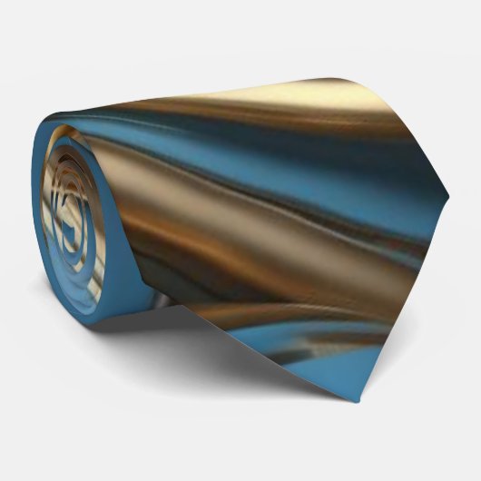 Cravate Marvel or bleu (Roulé)