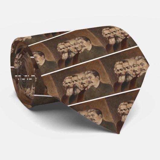 Cravate Marx, Engels, Lénine, et Stalin (Roulé)
