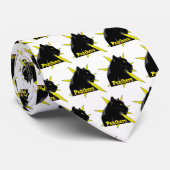 Cravate Mascotte de l'équipe de la Panthère noire sur n'im (Roulé)