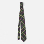 Cravate masculin vert violet et jaune (Dos)