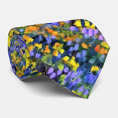 Cravate masculine - Bluebonnets et pavots du Texas (Roulé)