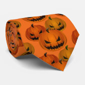 Cravate masculine-Citrouilles d'Halloween (Roulé)