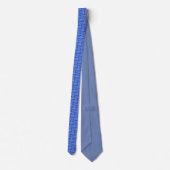 Cravate masculine - Hydrangée bleue - Petite impre (Dos)