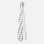 Cravate Masque de Mardi Gras Plumes Perles (Devant)