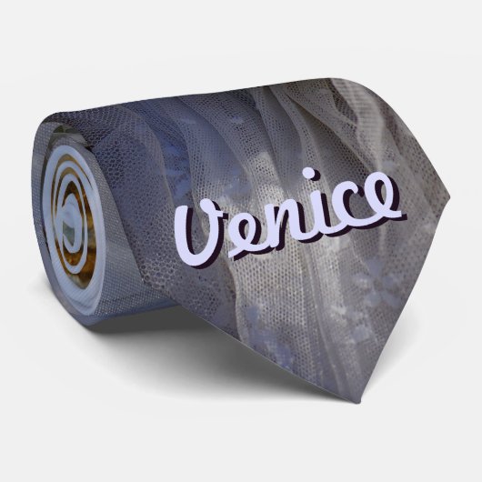 Cravate Masque d'or de carnaval (Roulé)