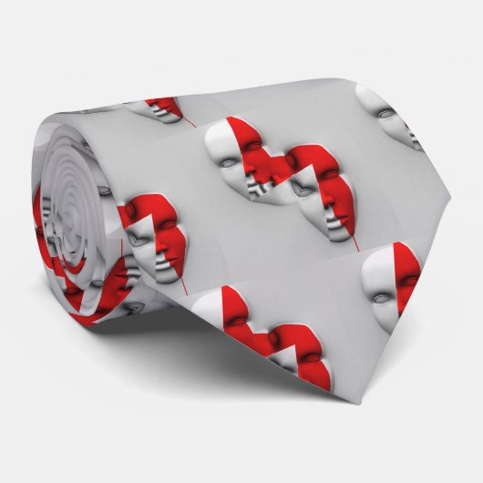 Cravate Masque double face (Roulé)