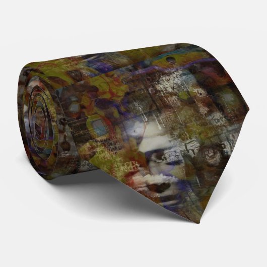 Cravate Masque fantôme surréaliste (Roulé)