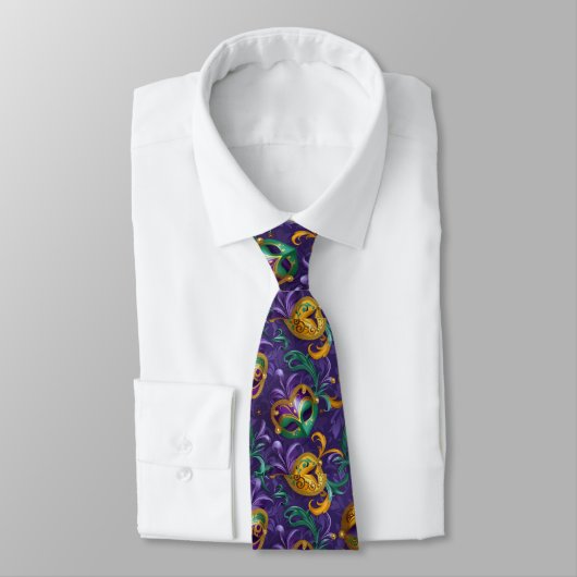 Cravate Masque Mardi Gras (Attaché)