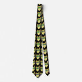 Cravate Masque Mardi Gras Carnaval sur Black NeckTie (Devant)