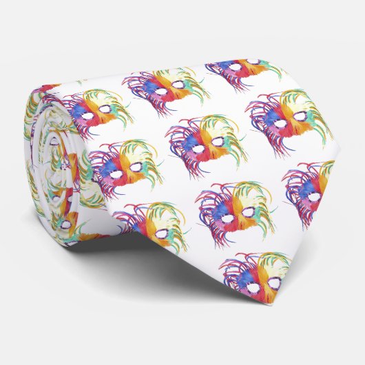 Cravate Masque perlé - (Roulé)