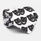 Cravate Masques de théâtre de drame de tragédie de comédie (Roulé)