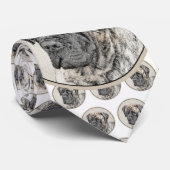 Cravate Mastiff anglais (Brindle) Peinture - Chien Art (Roulé)