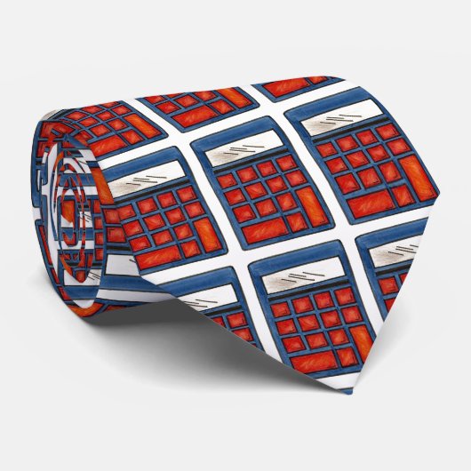 Cravate Math Mathématiques Nerd Teacher Calculateur Cravat (Roulé)