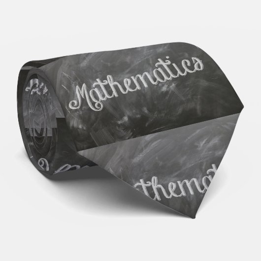 Cravate Math School Teacher Blackboard Chalk Necktie (Roulé)