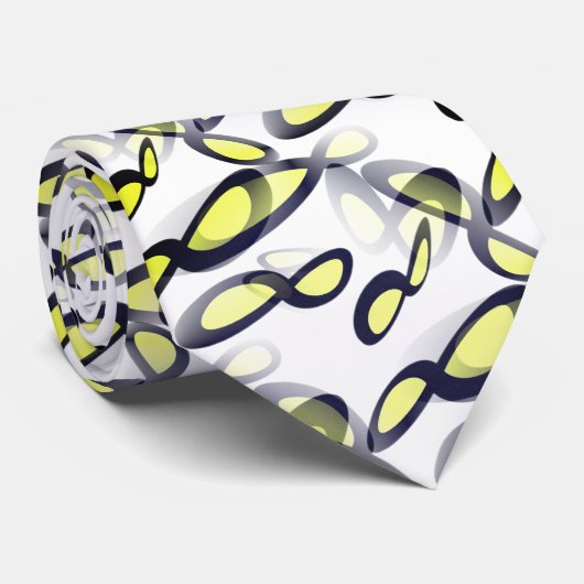 Cravate Mathematical Infinity Symbol in Minimalism Style (Roulé)