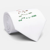 Cravate Maths de Noël (Roulé)