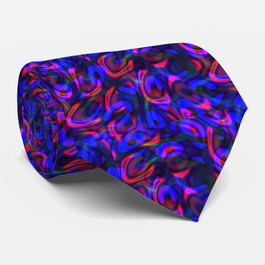 Cravate Mating Season fun cool art abstrait moderne (Roulé)