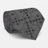 Cravate Matrices noires (Roulé)