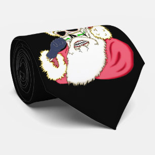 Cravate Mauvais crâne Père Noël